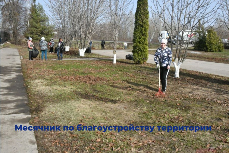 Месячник по благоустройству территории. Месячник по благоустройству территории.